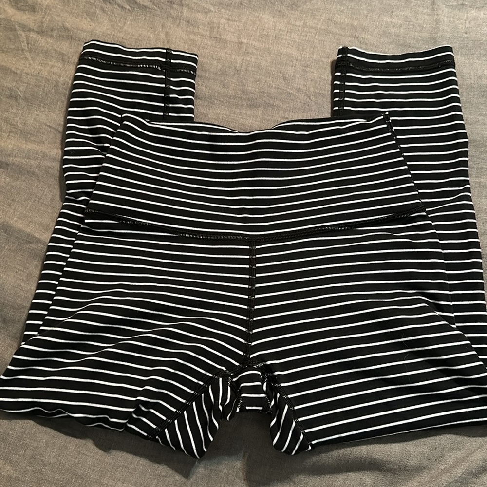 Lululemon Wunder Under Crop Parallel Stripe - image 2